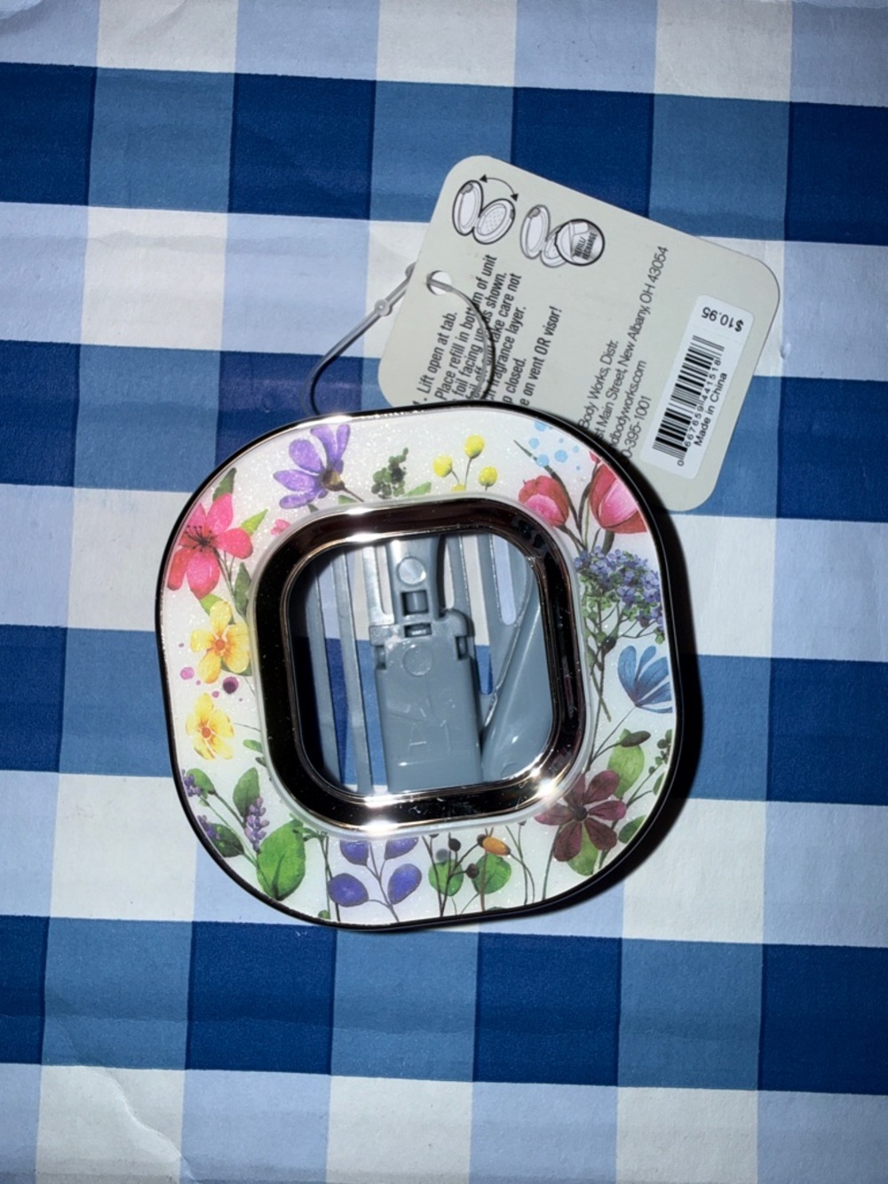 Flower car vent clip